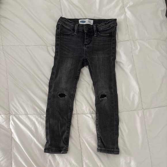 Built-In Tough Distressed Black-Wash Jeggings for Toddler Girls - Picture 1 of 1